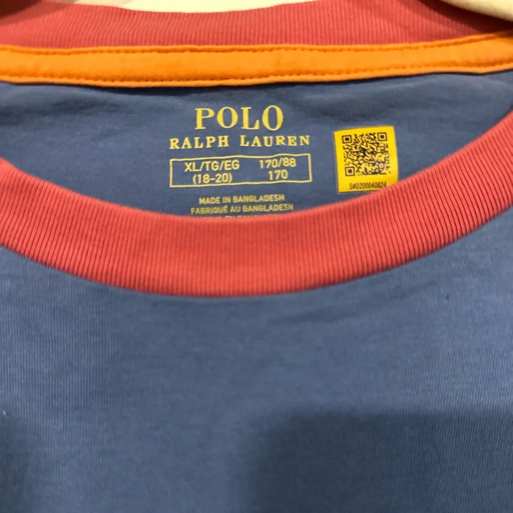 POLO RALPH LAUREN Boys Color Blocked Polo Bear Tee XL 18-20 - Picture 4 of 7